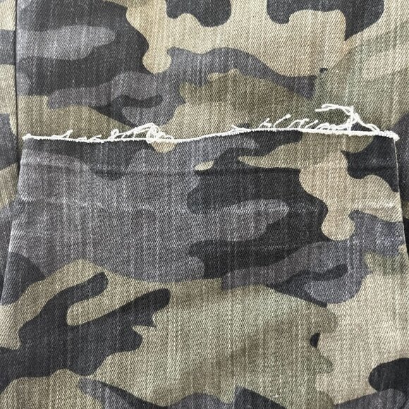 Black Daisy Billie Jeans Womens 15 Camo Skinny Mid-Rise Green Camouflage NWT‎ - Picture 7 of 10